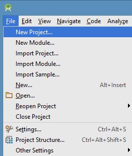 creating a new project